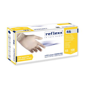 Guanti ambrati lattice senza polvere R46 REFLEXX
